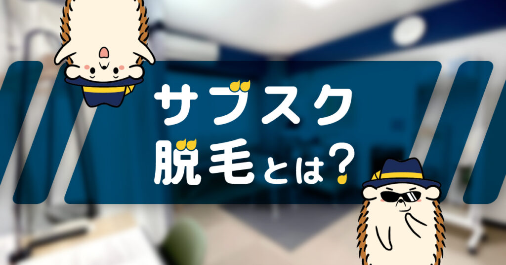 サブスク（サブスクリプション）脱毛とは